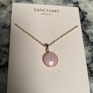 Sanctuary Project Pink quartz necklace